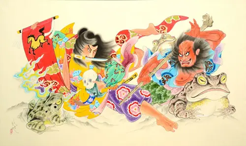 相馬太郎良門 妖術を修る