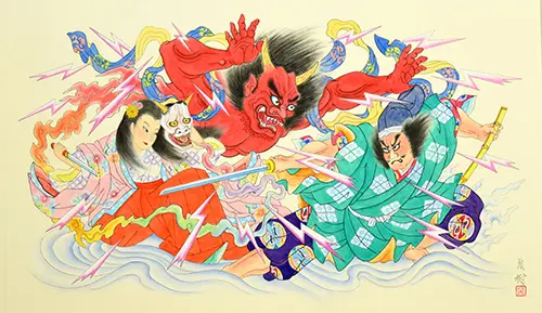 大森彦七と千早姫